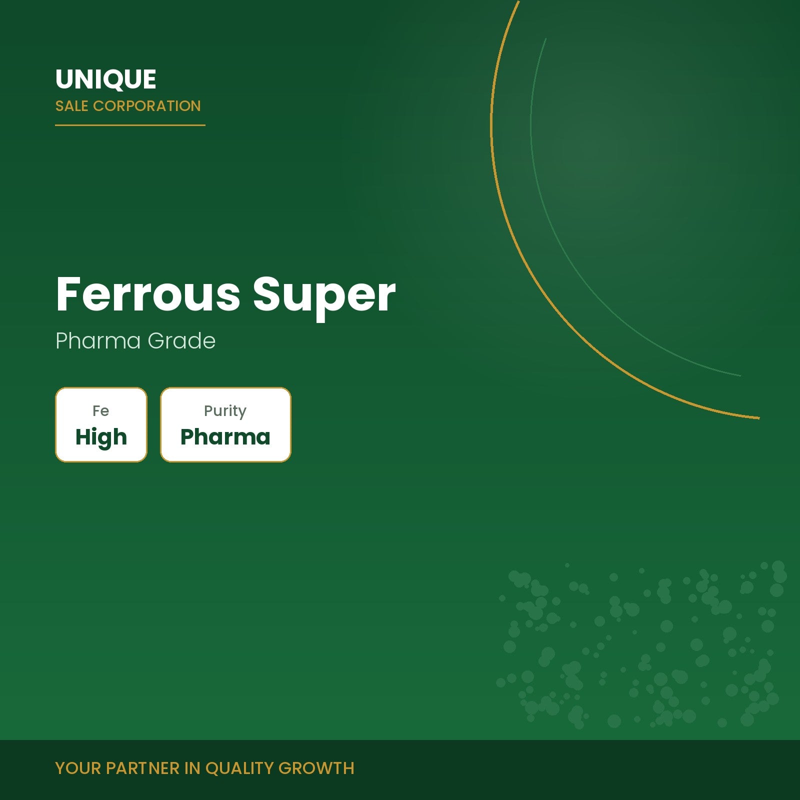 Unique Sale Corporation Ferrous Super pharma grade ferrous sulphate