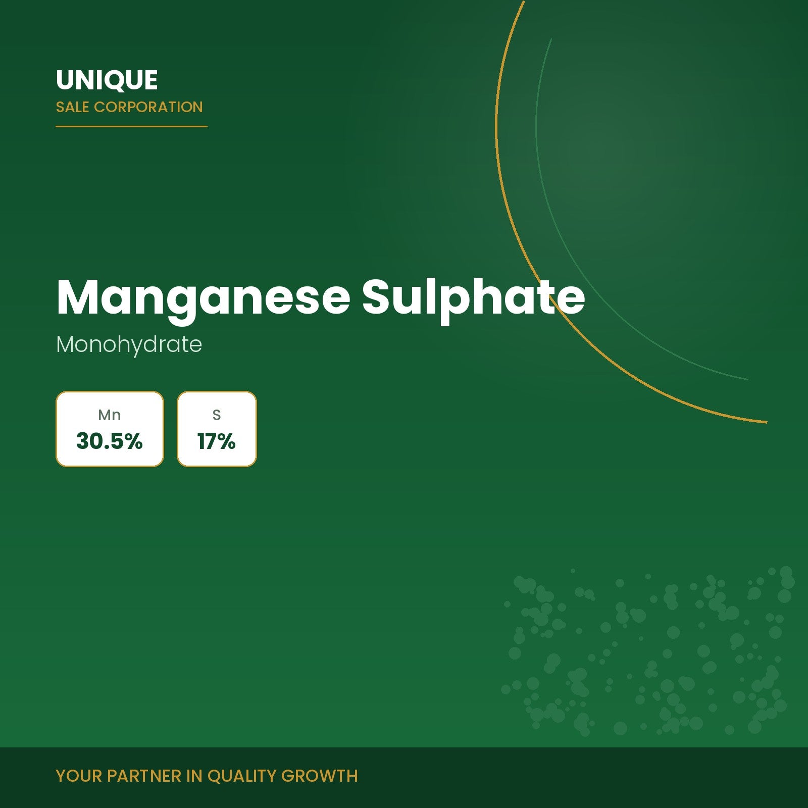 Unique Sale Corporation Manganese Sulphate Monohydrate micronutrient