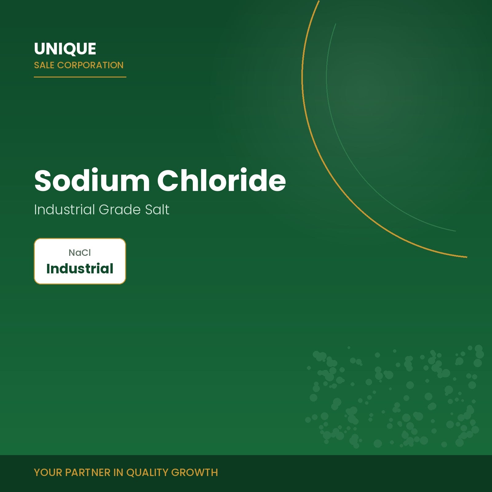 Unique Sale Corporation Sodium Chloride industrial grade salt