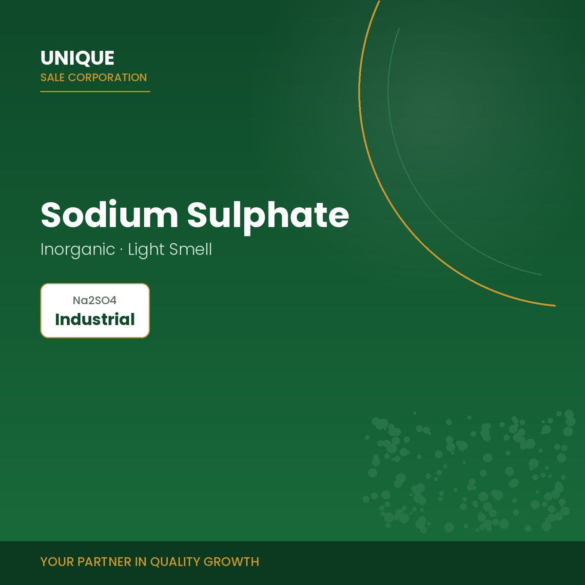 Unique Sale Corporation Sodium Sulphate Inorganic light smell grade